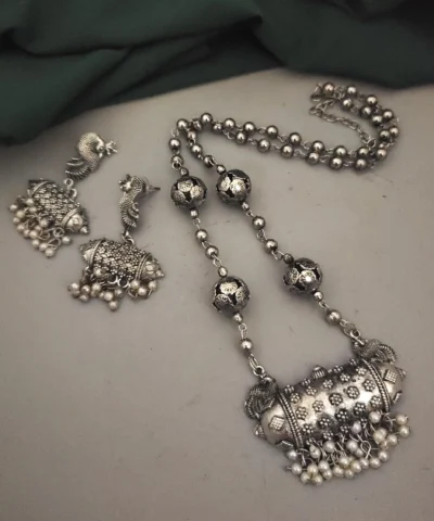 Glamaya Boho Tribal Necklace & Earring Combo Set 1 GLAM-CN-OX-15F7-739811-25-7