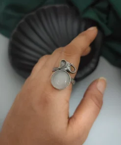Glamaya Stylish Silver Elephant Ring For Women | Adjustable & Affordable 3 GLAM-RI-OX-40-575468-71-2