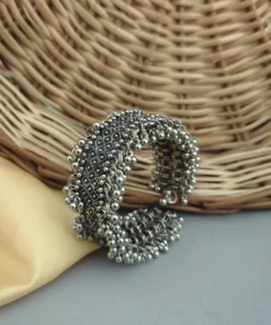 Glamaya Stylish Oxidised Ghungroo Bracelet For Women 1 GLAM-BB-OX-40-094995-71-2