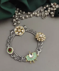 Glamaya Ethnic Fusion Long Necklace: Trendy Oxidised Design For Women 1 GLAM-NE-OX-16-028091-30-10
