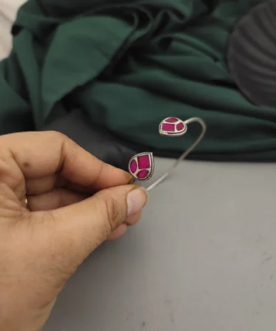 Glamaya Adjustable Kundan Silver Bracelet: Ethnic Elegance For Women 2 GLAM-BB-KU-65-606628-99-2