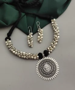 Glamaya Exquisite Oxidised Durga Ghungroo Set 1 GLAM-CN-TH-60-869915-89-2