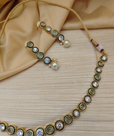 Glamaya Sparkling Diamond Necklace & Earrings Set: Elegant & Affordable 2 GLAM-CN-CZ-125-322147-145-4