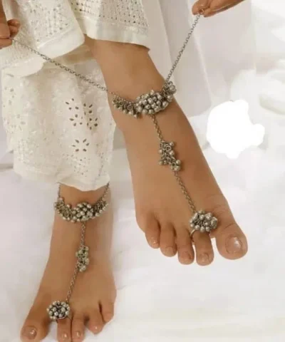Glamaya Trendy Oxidised Ghungroo Anklet For Women - Stylish & Unique 1 GLAM-AN-OX-20-374858-30-7