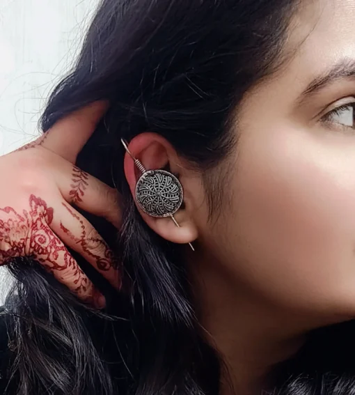 Glamaya Stylish Trendy Oxidised Earcuff Earrings For Women 2 GLAM-ER-OX-7F5-360496-16-4 Glamaya Stylish Trendy Oxidised Earcuff Earrings For Women 2 GLAM-ER-OX-7F5-360496-16-4