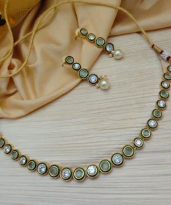 Glamaya Sparkling Diamond Necklace & Earrings Set: Elegant & Affordable 1 GLAM-CN-CZ-125-322147-145-4