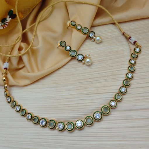 Glamaya Sparkling Diamond Necklace & Earrings Set: Elegant & Affordable 1 GLAM-CN-CZ-125-322147-145-4
