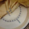 Glamaya Dazzling Cz Diamond Necklace & Earrings Set - Sparkle In Style! 1 GLAM-CN-CZ-183F3-168153-350-3