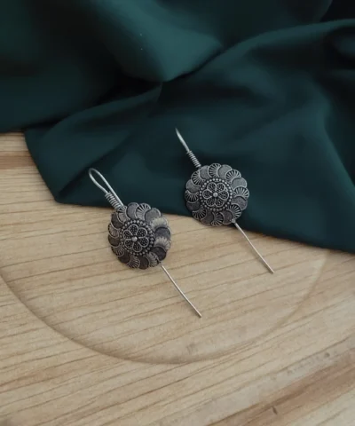 Glamaya Chic Oxidised Earcuff Earrings - Trendy & Affordable 1 GLAM-ER-OX-15-328483-32-2