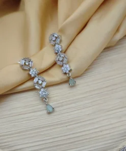 Glamaya Dazzling Cz Diamond Necklace & Earrings Set - Sparkle In Style! 2 GLAM-CN-CZ-183F3-168153-350-3
