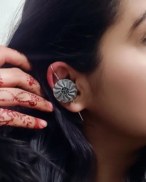 Glamaya Chic Oxidised Earcuff Earrings: Trendy, Unique & Affordable 2 GLAM-ER-OX-15-570775-32-2 Glamaya Chic Oxidised Earcuff Earrings: Trendy, Unique & Affordable 2 GLAM-ER-OX-15-570775-32-2