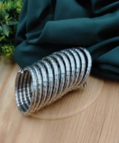 Glamaya Oxidised Spiral Bracelet Free Size 2 GLAM-BB-OX-60-675065-89-2