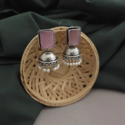 Glamaya Monalisa Stone Jhumka Earring 6 GLAM-ER-ST-43F3-897384-66-3 Glamaya Monalisa Stone Jhumka Earring 6 GLAM-ER-ST-43F3-897384-66-3