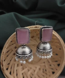 Glamaya Monalisa Stone Jhumka Earring 7 GLAM-ER-ST-43F3-897384-66-3 Glamaya Monalisa Stone Jhumka Earring 7 GLAM-ER-ST-43F3-897384-66-3