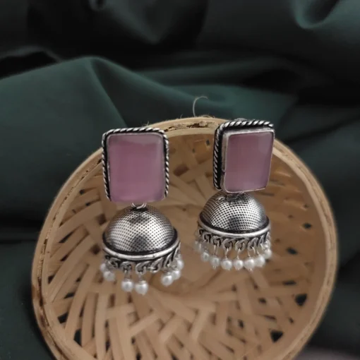 Glamaya Monalisa Stone Jhumka Earring 7 GLAM-ER-ST-43F3-897384-66-3 Glamaya Monalisa Stone Jhumka Earring 7 GLAM-ER-ST-43F3-897384-66-3