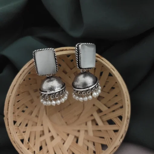 Glamaya Monalisa Stone Jhumka Earring 12 GLAM-ER-ST-43F3-897384-66-3 Glamaya Monalisa Stone Jhumka Earring 12 GLAM-ER-ST-43F3-897384-66-3