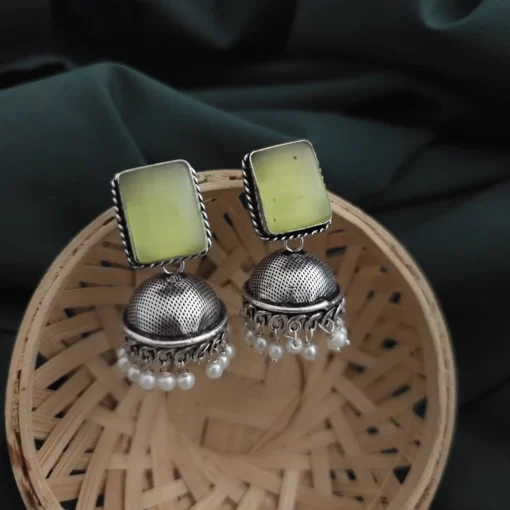 Glamaya Monalisa Stone Jhumka Earring 5 GLAM-ER-ST-43F3-897384-66-3 Glamaya Monalisa Stone Jhumka Earring 5 GLAM-ER-ST-43F3-897384-66-3