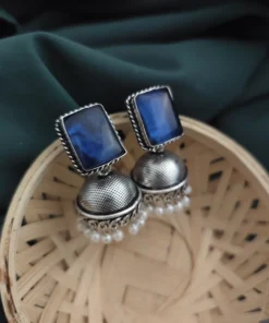 Glamaya Monalisa Stone Jhumka Earring 8 GLAM-ER-ST-43F3-897384-66-3 Glamaya Monalisa Stone Jhumka Earring 8 GLAM-ER-ST-43F3-897384-66-3