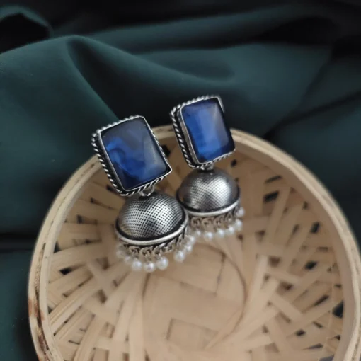 Glamaya Monalisa Stone Jhumka Earring 8 GLAM-ER-ST-43F3-897384-66-3 Glamaya Monalisa Stone Jhumka Earring 8 GLAM-ER-ST-43F3-897384-66-3