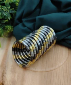 Glamaya Oxidised Spiral Bracelet Free Size 3 GLAM-BB-OX-60-675065-89-2