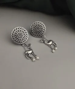 Glamaya Mrigakshi Deer Earrings 1 GLAM-ER-OX-5F6-423750-10-9