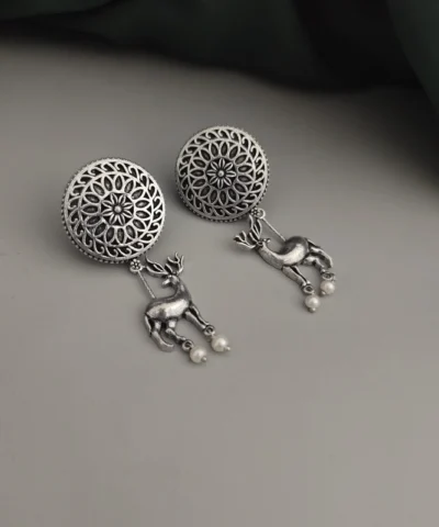 Glamaya Mrigakshi Deer Earrings 1 GLAM-ER-OX-5F6-423750-10-9