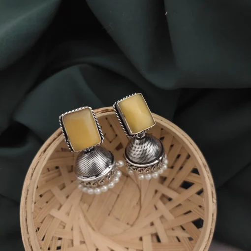 Glamaya Monalisa Stone Jhumka Earring 10 GLAM-ER-ST-43F3-897384-66-3 Glamaya Monalisa Stone Jhumka Earring 10 GLAM-ER-ST-43F3-897384-66-3