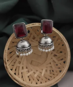 Glamaya Monalisa Stone Jhumka Earring 9 GLAM-ER-ST-43F3-897384-66-3 Glamaya Monalisa Stone Jhumka Earring 9 GLAM-ER-ST-43F3-897384-66-3