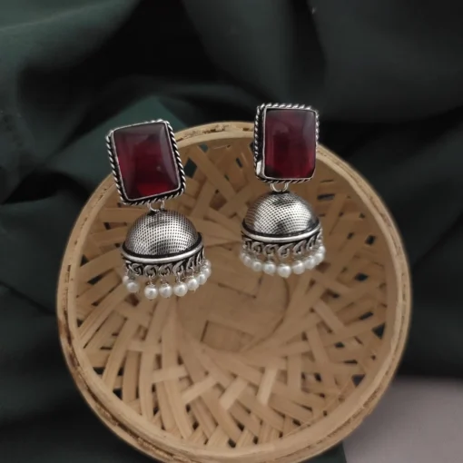 Glamaya Monalisa Stone Jhumka Earring 9 GLAM-ER-ST-43F3-897384-66-3 Glamaya Monalisa Stone Jhumka Earring 9 GLAM-ER-ST-43F3-897384-66-3