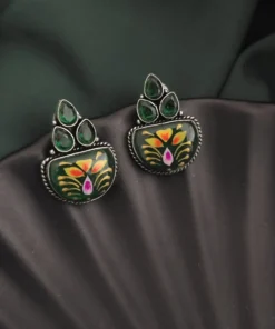 Glamaya Monalisa Stone Hand Painted Stud Earrings 10 GLAM-ER-ST-62F5-290963-89-2 Glamaya Monalisa Stone Hand Painted Stud Earrings 10 GLAM-ER-ST-62F5-290963-89-2