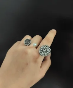 Glamaya Oxidised Adjustable Finger Ring 3 GLAM-RI-OX-16F7-511169-30-3