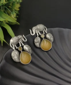 Glamaya Silver Replica Monalisa Stone Elephant Stud Earring 7 GLAM-ER-ST-60-018945-89-2 Glamaya Silver Replica Monalisa Stone Elephant Stud Earring 7 GLAM-ER-ST-60-018945-89-2