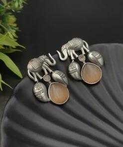 Glamaya Silver Replica Monalisa Stone Elephant Stud Earring 5 GLAM-ER-ST-60-018945-89-2 Glamaya Silver Replica Monalisa Stone Elephant Stud Earring 5 GLAM-ER-ST-60-018945-89-2