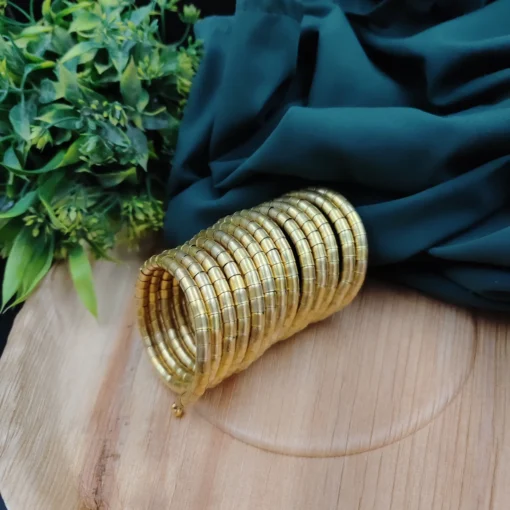 Glamaya Oxidised Spiral Bracelet Free Size 1 GLAM-BB-OX-60-675065-89-2