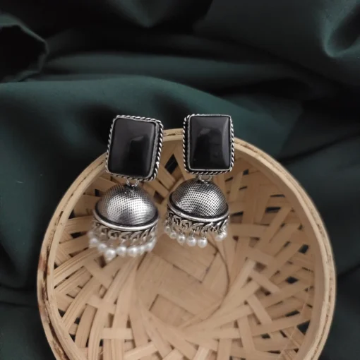 Glamaya Monalisa Stone Jhumka Earring 2 GLAM-ER-ST-43F3-897384-66-3 Glamaya Monalisa Stone Jhumka Earring 2 GLAM-ER-ST-43F3-897384-66-3