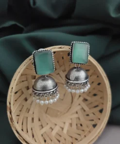 Glamaya Monalisa Stone Jhumka Earring 4 GLAM-ER-ST-43F3-897384-66-3