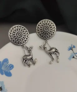 Glamaya Mrigakshi Deer Earrings 2 GLAM-ER-OX-5F6-423750-10-9