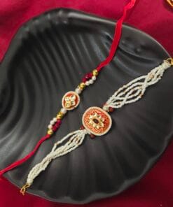 Gorgeous Kundan Bangles and Rakhi Set
