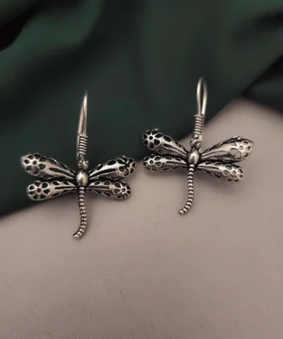 Glamaya Oxidised Dragonfly Earrings 1 GLAM-ER-OX-8-009836-17-5