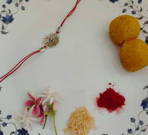 Glamaya Oxidised Flower Rakhi 1 GLAM-BB-OX-2F8-596919-5-9