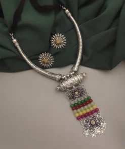 Glamaya Oxidised Ethnic Hasli Necklace 2 GLAM-NE-OX-76F7-427203-95-3
