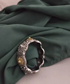 Glamaya Silver Lookalike Two Tone Bangle 3 GLAM-BB-TT-115-780480-160-2