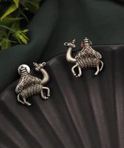 Glamaya Silver Replica Camel Stud Earring 1 GLAM-ER-OX-18-109844-22-5