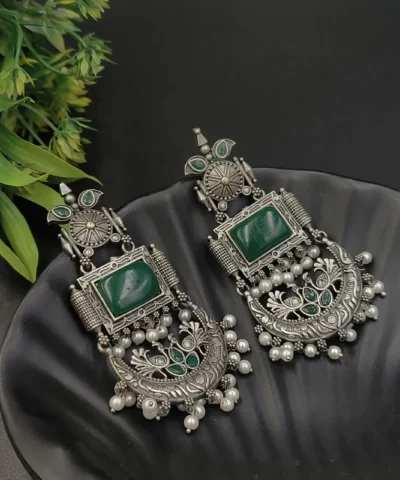 Glamaya Silver Replica Dangle Earring 2 GLAM-ER-OX-140-308267-155-2