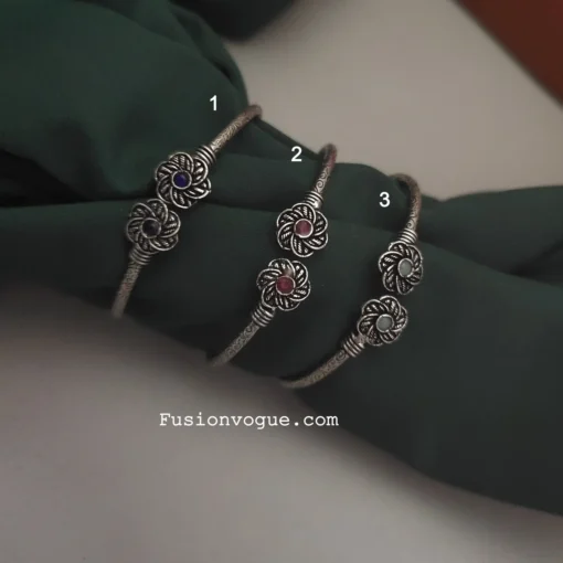 Glamaya Oxidised Adjustable Bracelet 1 GLAM-BB-OX-6-678595-11-5