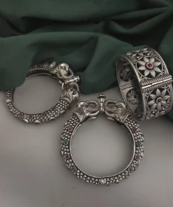 Glamaya Diya Elephant Stones Bangles Set Of 3 Pc 1 GLAM-CB-ST-150-105888-200-4