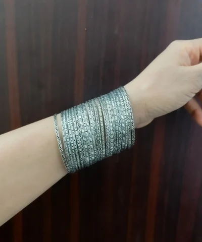 Glamaya Amruta Oxidised Bangles Set Of 24 Pc 2 GLAM-CB-OX-40-684931-56-5