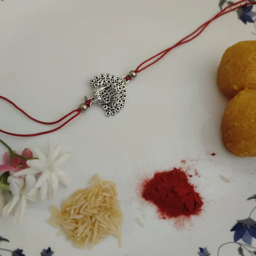Glamaya Oxidised Mayur Rakhi 1 GLAM-BB-OX-2F8-099795-5-9