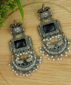 Glamaya Silver Replica Dangle Earring 3 GLAM-ER-OX-140-308267-155-2