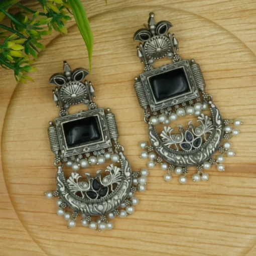 Glamaya Silver Replica Dangle Earring 3 GLAM-ER-OX-140-308267-155-2 Glamaya Silver Replica Dangle Earring 3 GLAM-ER-OX-140-308267-155-2